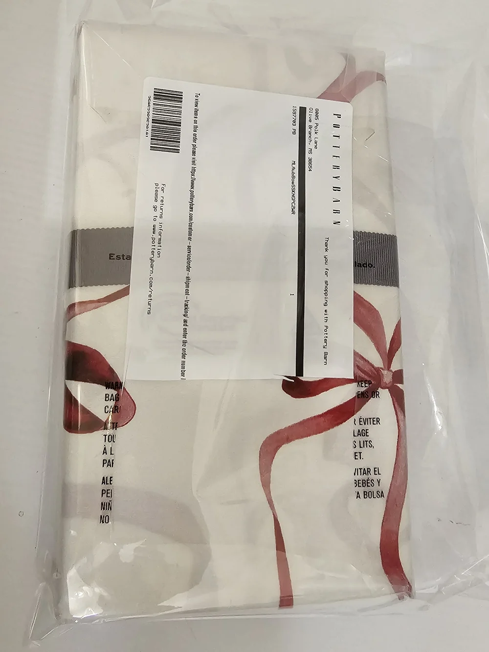 Pottery Barn Monique Lhuillier Aubree Bow King Pillowcases WR